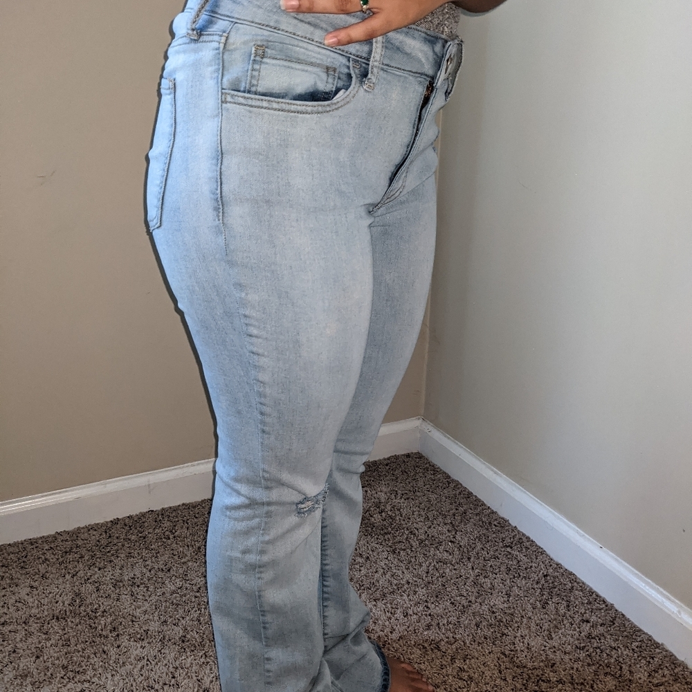 Women's Bootcut Skinny Blue Jeans